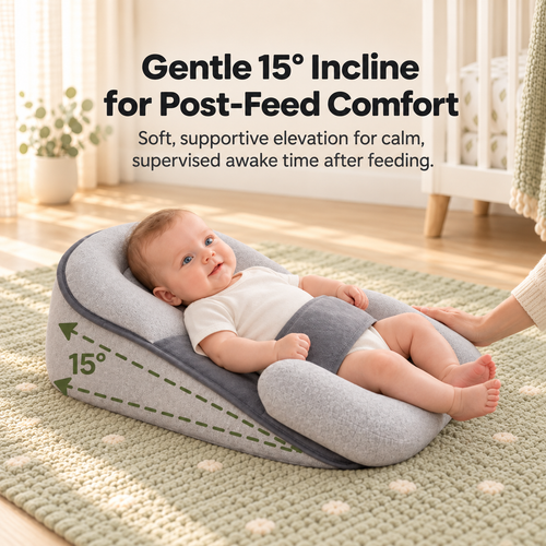 TinyBaby™ CozyNest Lounger - Help Reduce Post-Feed Spit-Up