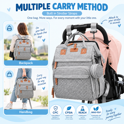 TinyBabi™ GoNest Travel Diaper Bag