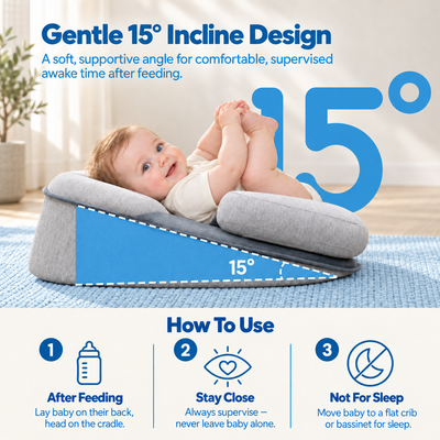 TinyBabi™ CozyNest Lounger - Help Reduce Post-Feed Spit-Up