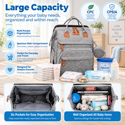 TinyBabi™ GoNest Travel Diaper Bag