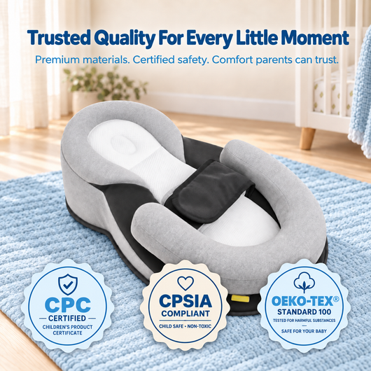 TinyBabi™ CozyNest Lounger - Help Reduce Post-Feed Spit-Up
