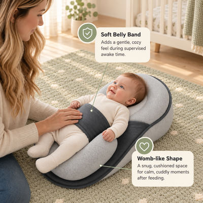 TinyBaby™ CozyNest Lounger - Help Reduce Post-Feed Spit-Up