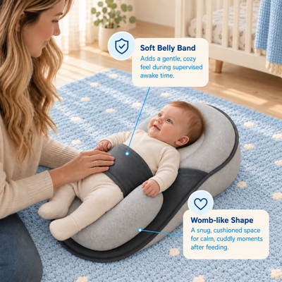 TinyBabi™ CozyNest Lounger - Help Reduce Post-Feed Spit-Up