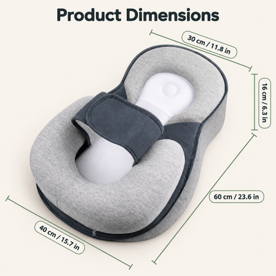 TinyBaby™ CozyNest Lounger - Help Reduce Post-Feed Spit-Up