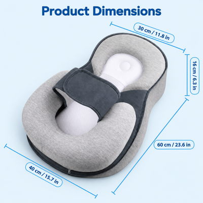 TinyBabi™ CozyNest Lounger - Help Reduce Post-Feed Spit-Up