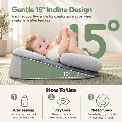 TinyBaby™ CozyNest Lounger - Help Reduce Post-Feed Spit-Up