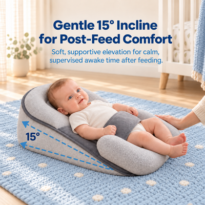 TinyBabi™ CozyNest Lounger - Help Reduce Post-Feed Spit-Up