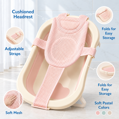 TinyBabi™ AquaNest Baby Bath Support