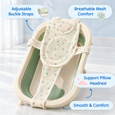 TinyBabi™ AquaNest Baby Bath Support
