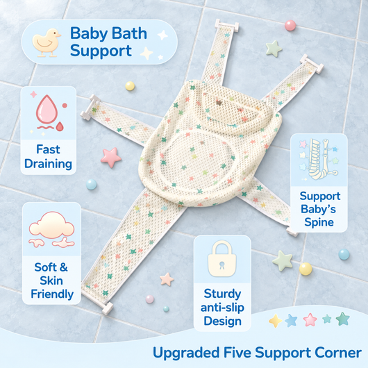 TinyBabi™ AquaNest Baby Bath Support