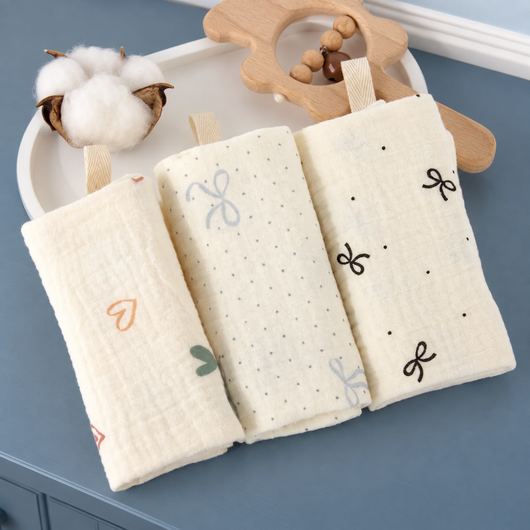 TinyBabi™ GentleNest Burp Cloth Set