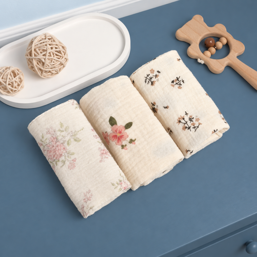 TinyBabi™ GentleNest Burp Cloth Set